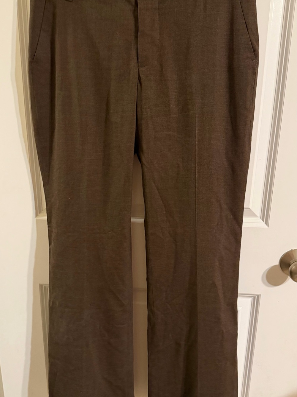 Banana Republic Women's Brown Wool Dress Pants Wide Leg